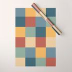 Bold Colorful Checks Pattern - Large IX Wrapping Paper Gallery Image 1