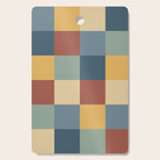 Bold Colorful Checks Pattern - Large IX Cutting Board Gallery Image 1