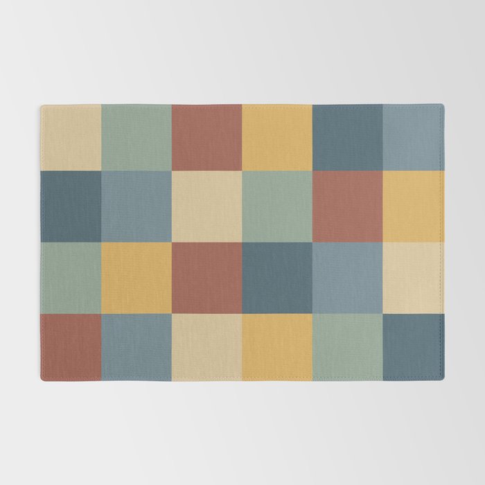 Bold Colorful Checks Pattern - Large IX Rug Gallery Image 2