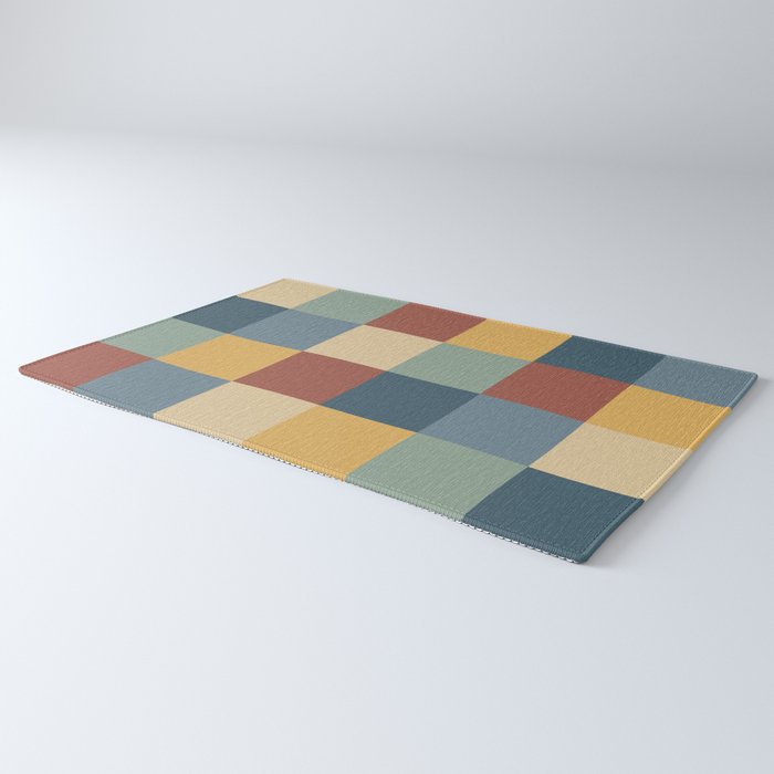 Bold Colorful Checks Pattern - Large IX Rug Gallery Image 3