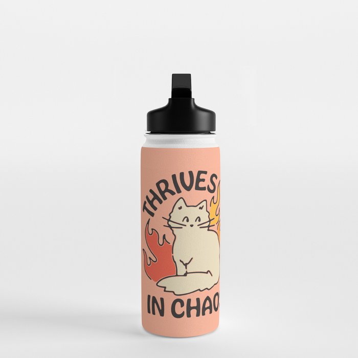 THRIVES IN CHAOS Water Bottle Gallery Image 3