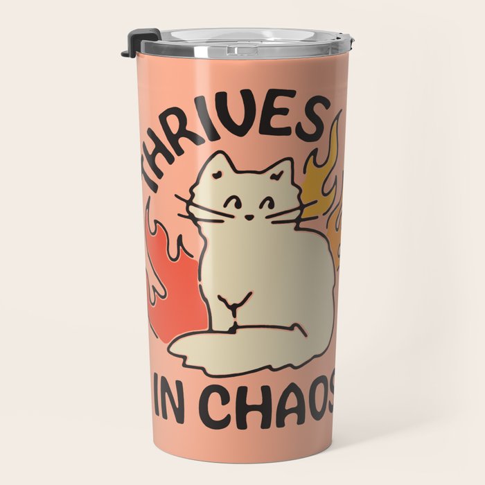 THRIVES IN CHAOS Travel Mug Gallery Image 3