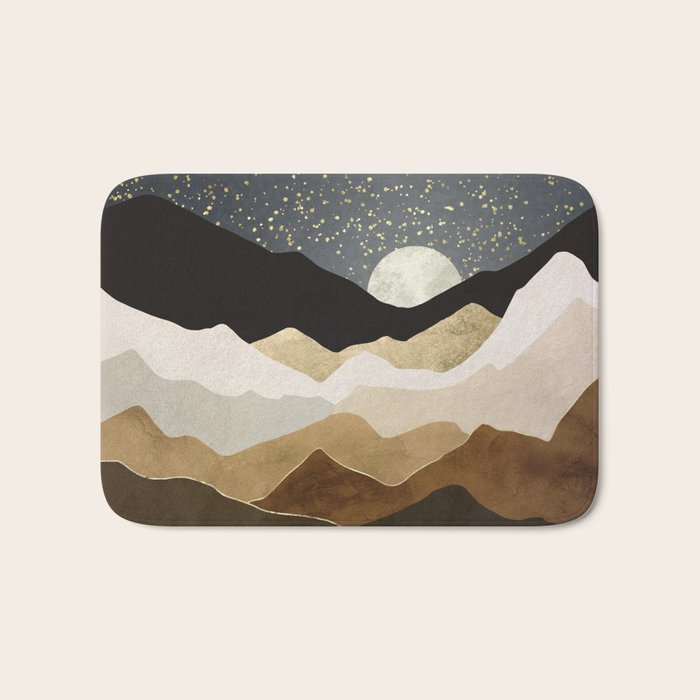 Golden Stars Bath Mat Gallery Image 1