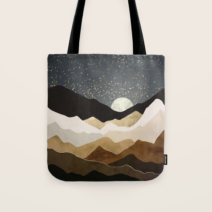 Golden Stars Tote Bag Gallery Image 1