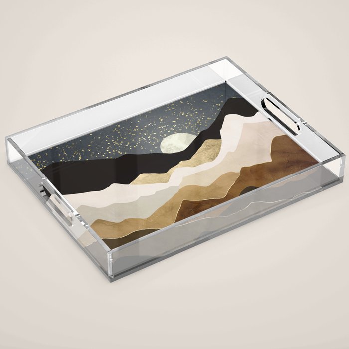 Golden Stars Acrylic Tray Gallery Image 1