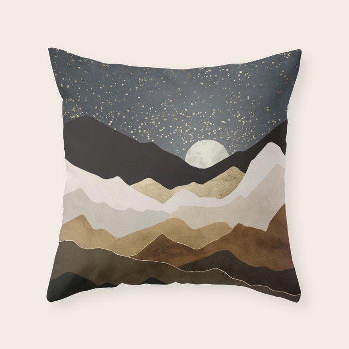 Golden Stars Throw Pillow Gallery Image 6