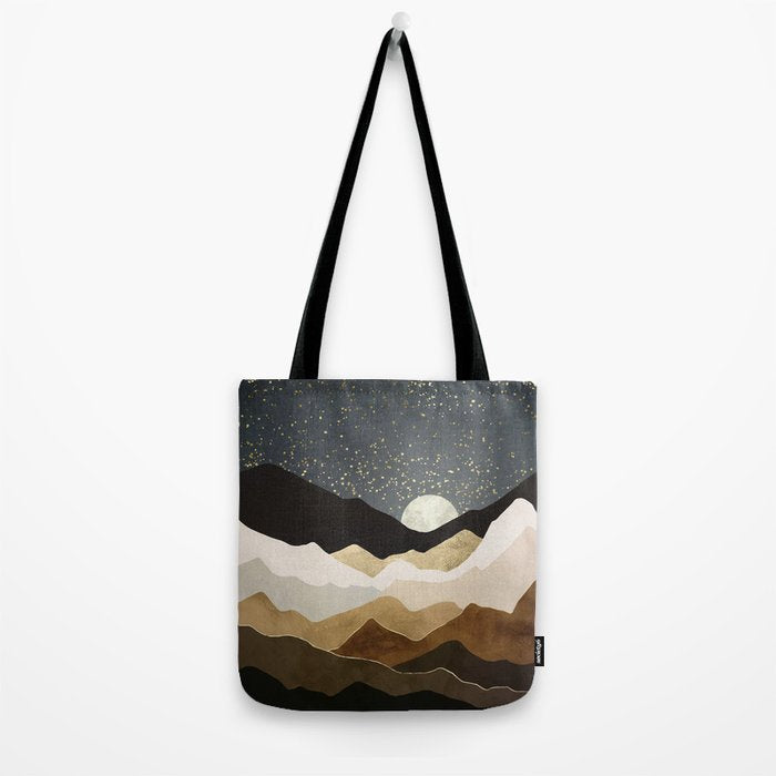 Golden Stars Tote Bag Gallery Image 2