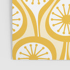 Yellow Mid Century Modern Atomic Drops Pattern Poster Gallery Image 3