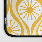Yellow Mid Century Modern Atomic Drops Pattern Laptop Sleeve Gallery Image 3