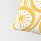 Yellow Mid Century Modern Atomic Drops Pattern Pillow Sham Gallery Image 4
