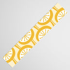 Yellow Mid Century Modern Atomic Drops Pattern Table Runner Gallery Image 3