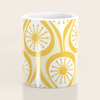 Yellow Mid Century Modern Atomic Drops Pattern Coffee Mug Gallery Image 4