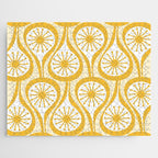 Yellow Mid Century Modern Atomic Drops Pattern Jigsaw Puzzle Gallery Image 1