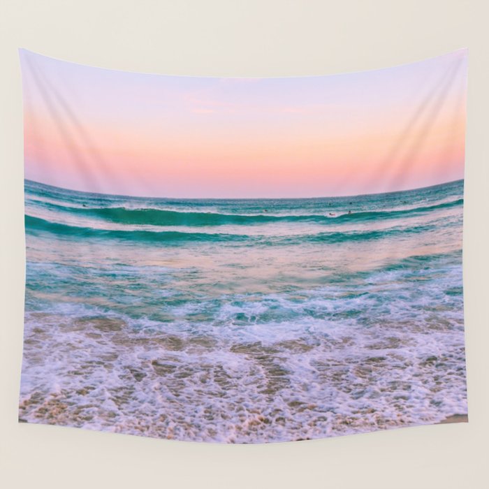 Ocean and Sunset Needed Wall Tapestry Gallery Image 4