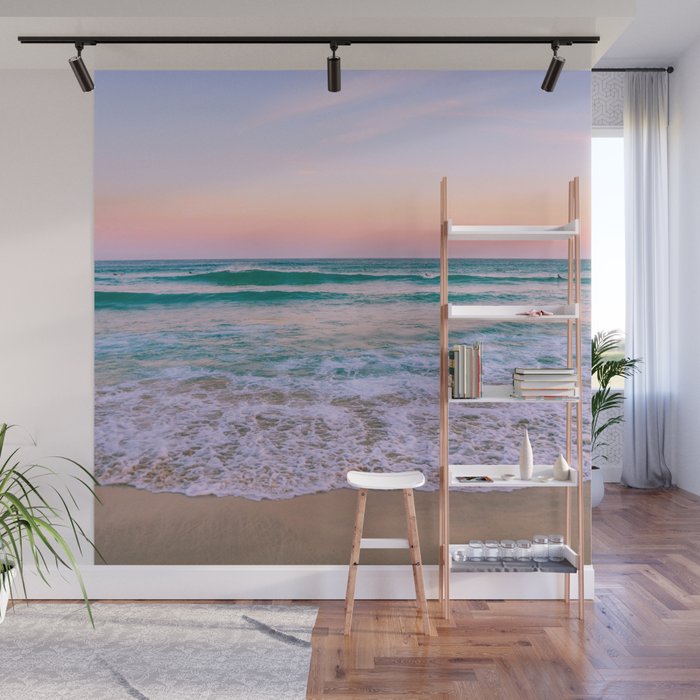 Ocean and Sunset Needed Wall Mural Gallery Image 1