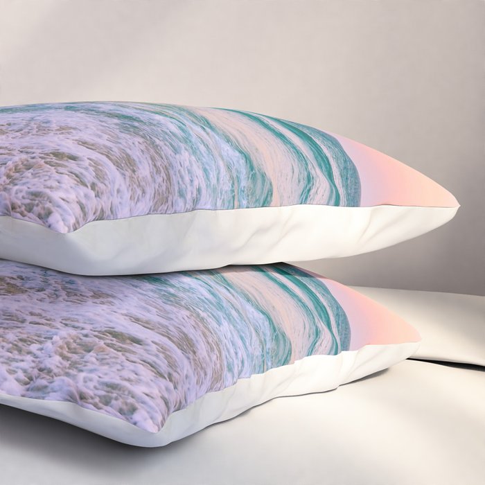 Ocean and Sunset Needed Pillow Sham Gallery Image 3