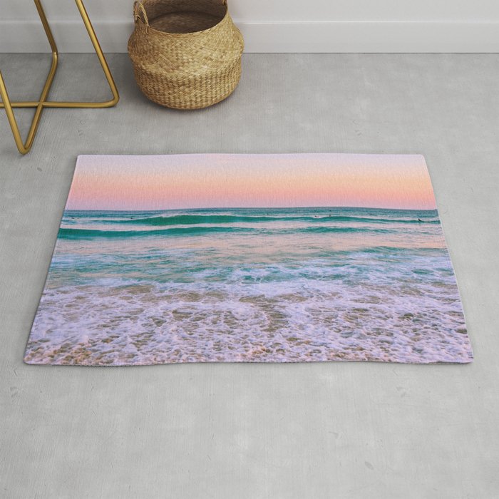 Ocean and Sunset Needed Rug Gallery Image 1
