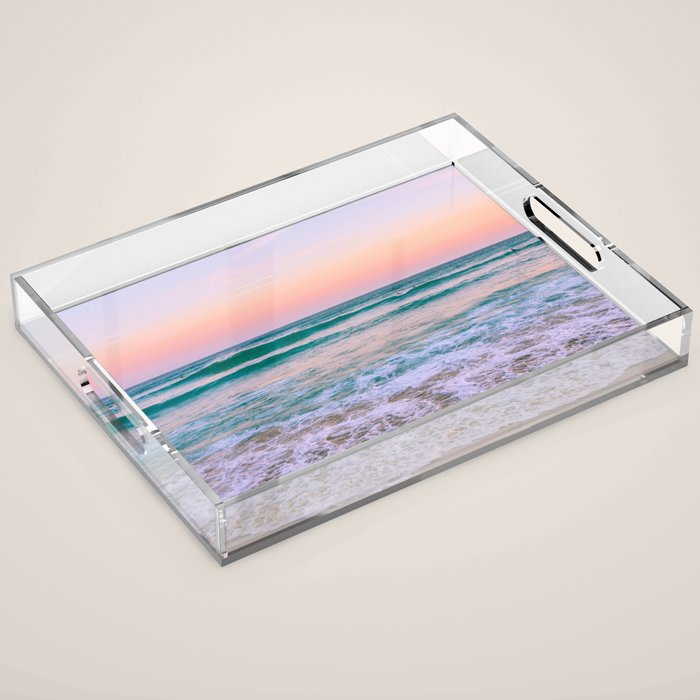 Ocean and Sunset Needed Acrylic Tray Gallery Image 1