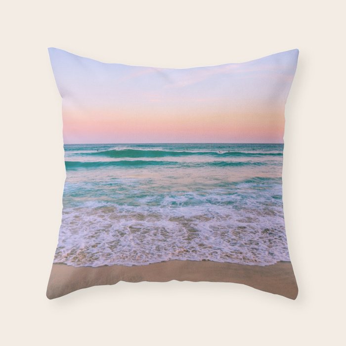 Ocean and Sunset Needed Throw Pillow Gallery Image 1