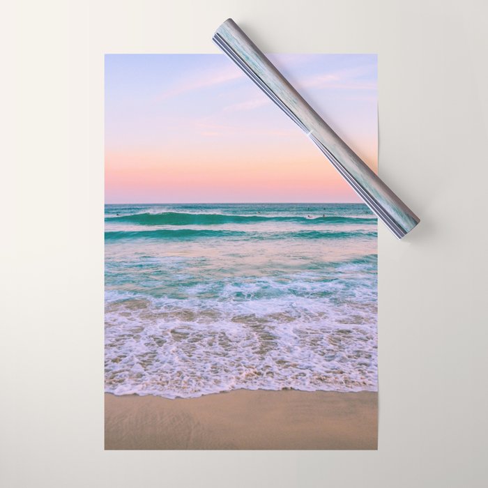 Ocean and Sunset Needed Wrapping Paper Gallery Image 1