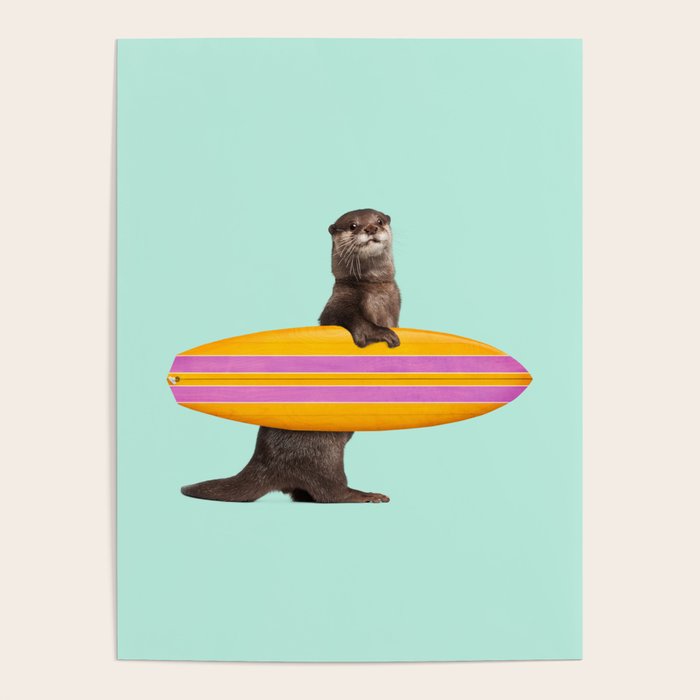 SURFING OTTER Poster Gallery Image 4