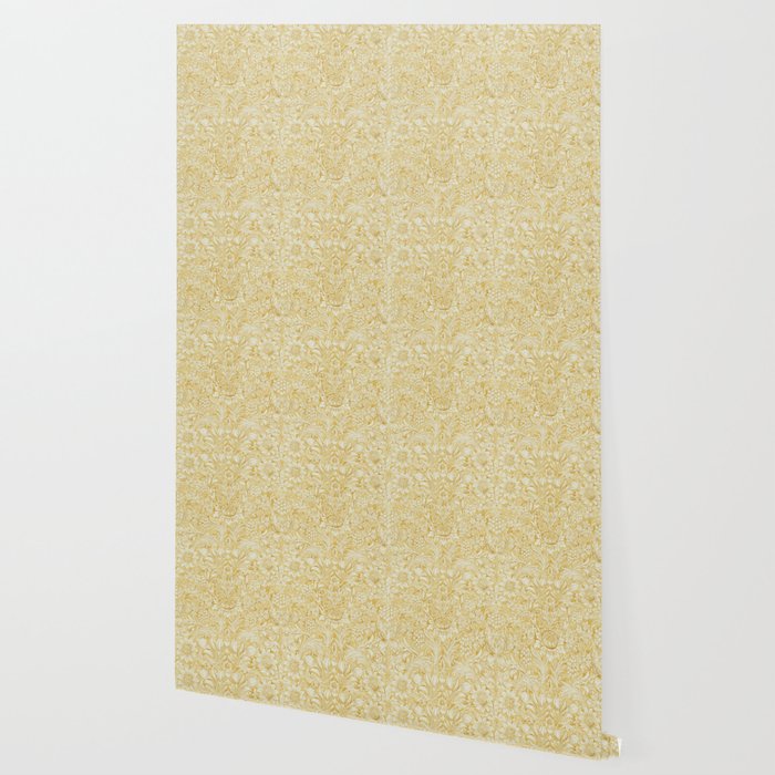 William Morris Sunflower Yellow Camomile Cowslip Vintage Pattern Wallpaper Gallery Image 2