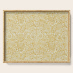 William Morris Sunflower Yellow Camomile Cowslip Vintage Pattern Serving Tray Gallery Image 1