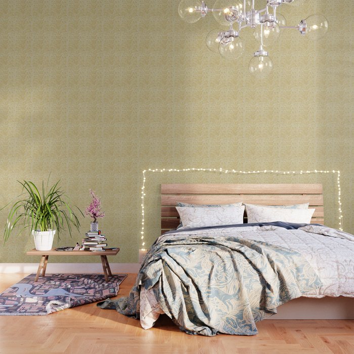 William Morris Sunflower Yellow Camomile Cowslip Vintage Pattern Wallpaper Gallery Image 1