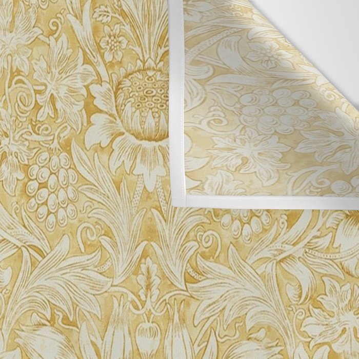 William Morris Sunflower Yellow Camomile Cowslip Vintage Pattern Wall Tapestry Gallery Image 3