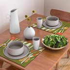 Nature Mid-century modern retro 70s Placemat Gallery Image 2