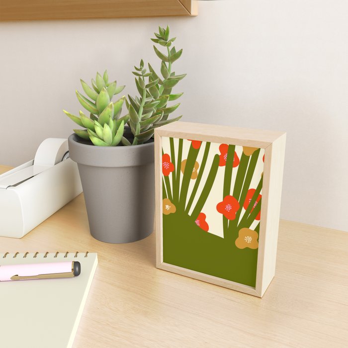 Nature Mid-century modern retro 70s Mini Art Print Gallery Image 2