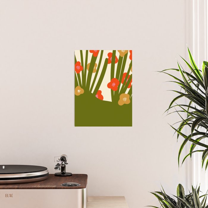 Nature Mid-century modern retro 70s Poster Gallery Image 2
