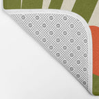 Nature Mid-century modern retro 70s Bath Mat Gallery Image 2