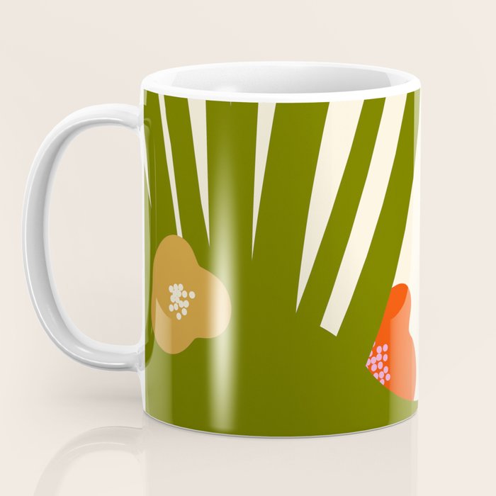 Nature Mid-century modern retro 70s Coffee Mug Gallery Image 3
