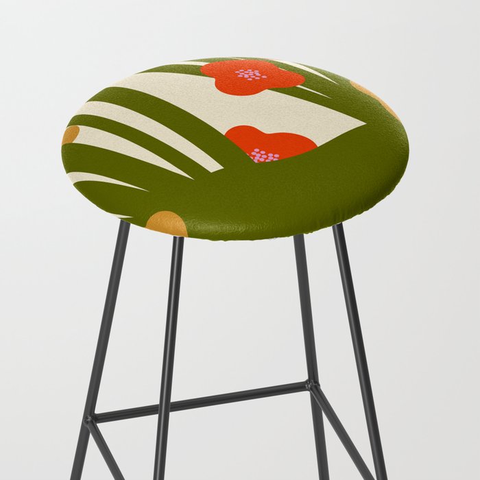 Nature Mid-century modern retro 70s Stool Gallery Image 2