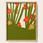 Nature Mid-century modern retro 70s Serving Tray Gallery Image 1
