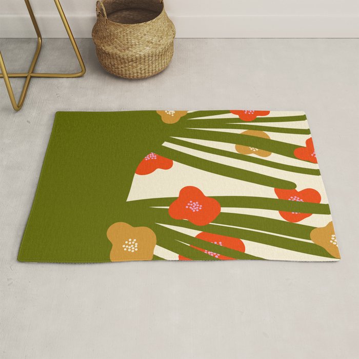 Nature Mid-century modern retro 70s Rug Gallery Image 1