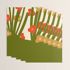 Nature Mid-century modern retro 70s Wrapping Paper Gallery Image 3