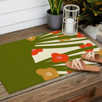 Nature Mid-century modern retro 70s Outdoor Rug Gallery Image 2