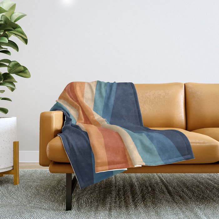 70's Retro Reflection Throw Blanket Gallery Image 1