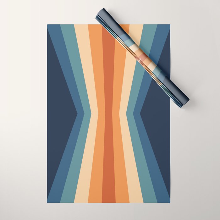70's Retro Reflection Wrapping Paper Gallery Image 1