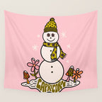 Capricorn Snowman Wall Tapestry Gallery Image 4