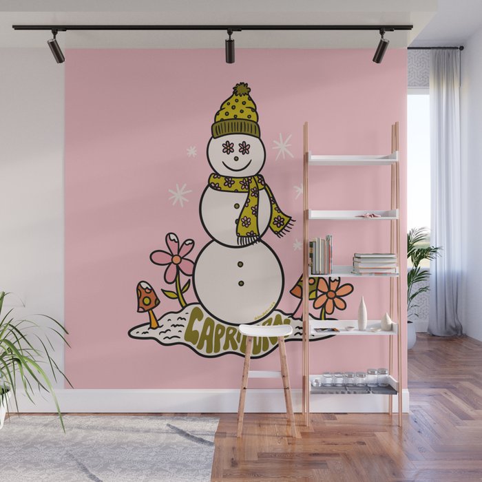 Capricorn Snowman Wall Mural Gallery Image 1
