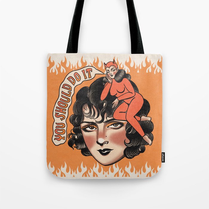 All the good girls go to hell Tote Bag Gallery Image 1