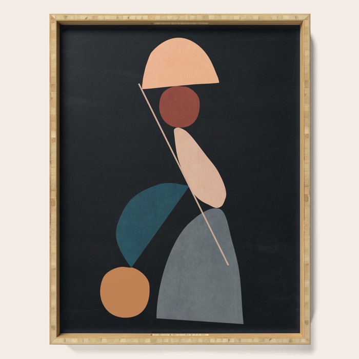 Abstract Stones 16 Serving Tray Gallery Image 1