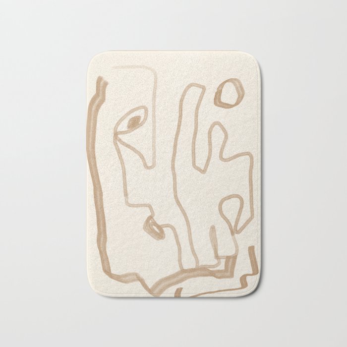 Abstract Loose Line 1 Bath Mat Gallery Image 1