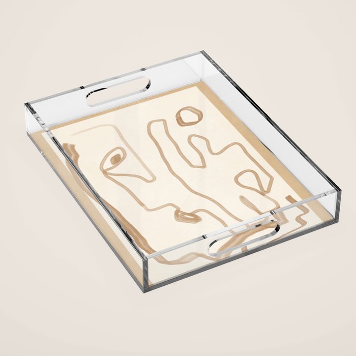 Abstract Loose Line 1 Acrylic Tray Gallery Image 1