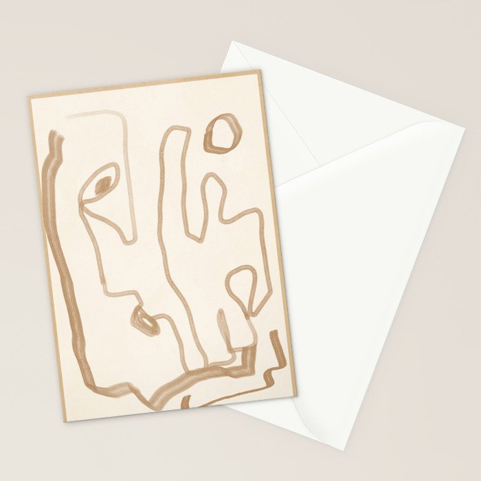 Abstract Loose Line 1 Stationery Card Gallery Image 2