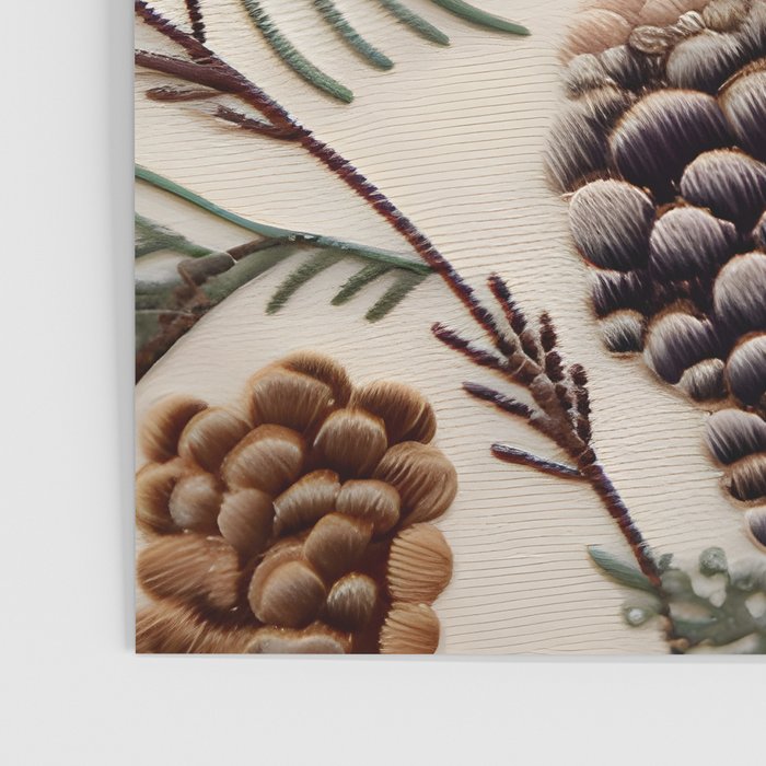 Rustic Christmas Pinecones Poster Gallery Image 3