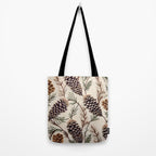 Rustic Christmas Pinecones Tote Bag Gallery Image 2